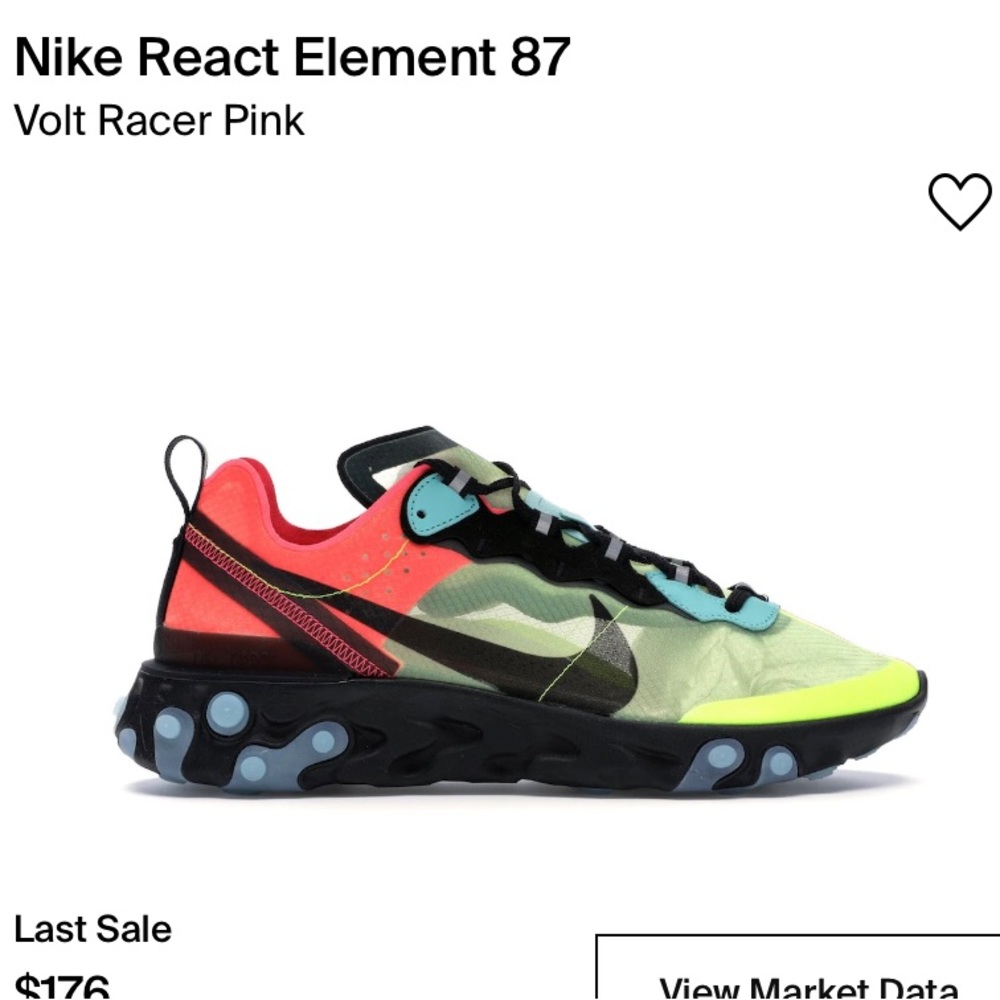 Nike React Element - Volt Racer Pink - image 2